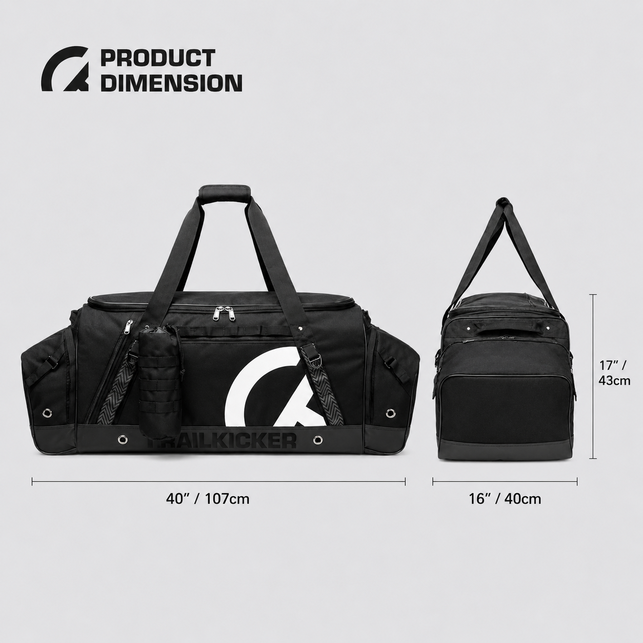 TRAILKICKER 40" Original Ice Hockey Equipment Bag, 175L, Black - Image 10