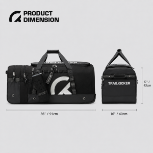 TRAILKICKER 36" Power Wheeled Ice Hockey Equipment Bag, 160L, Black - Image 9