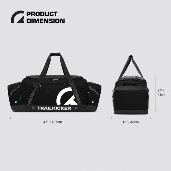 TRAILKICKER 42" Premium Ice Hockey Equipment Bag, 185L, Blue