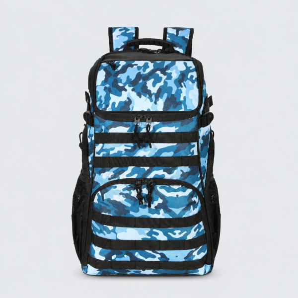 Trailkicker 35L XL Basketball Backpack – Blue Camouflage