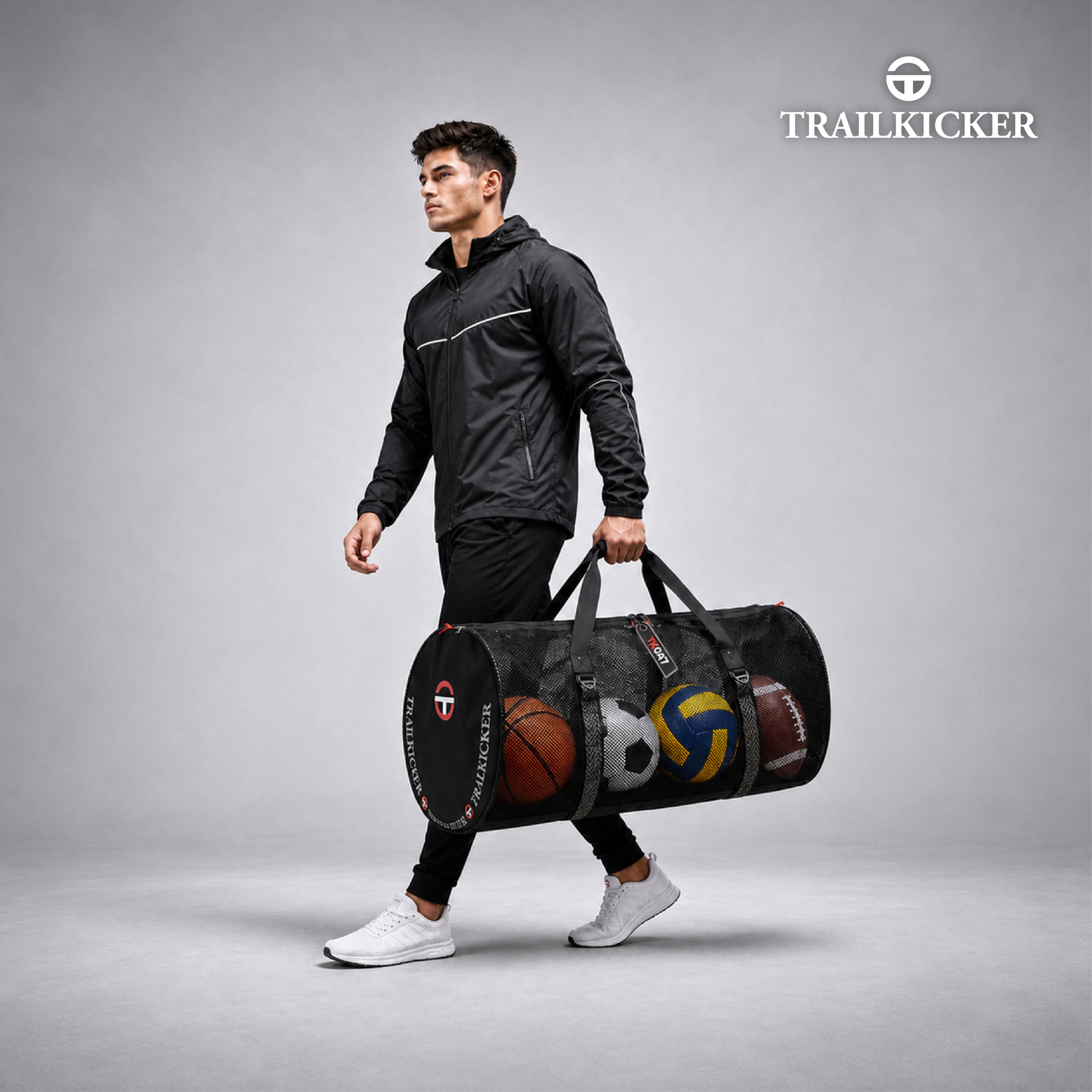 Trilkicker 130L XL Soccer Equipment Bag – Red - 图片 4