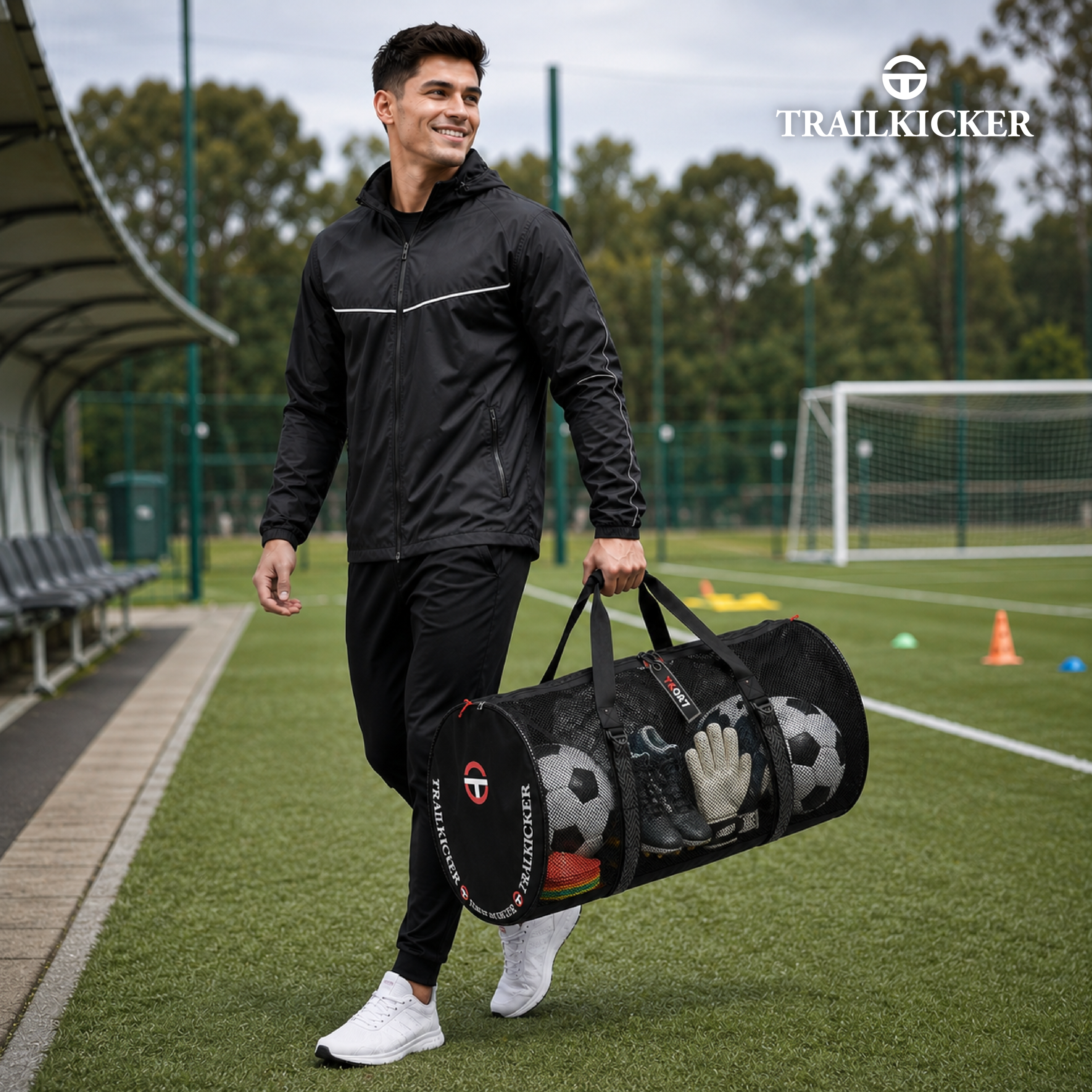 Trilkicker 130L XL Soccer Equipment Bag – Red - 图片 5