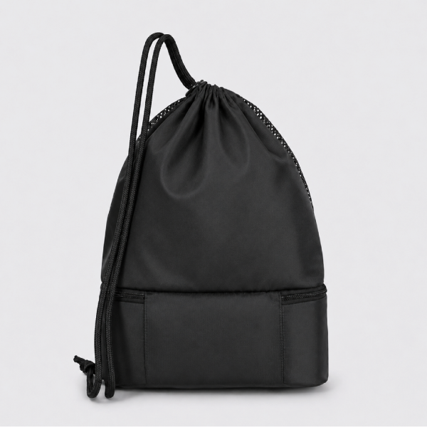 Trilkicker 35L Sports Drawstring Bag – Black