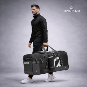 Trailkicker 147L XL Wheeled Ice Hockey Bag – Ice Power, Black - 图片 8