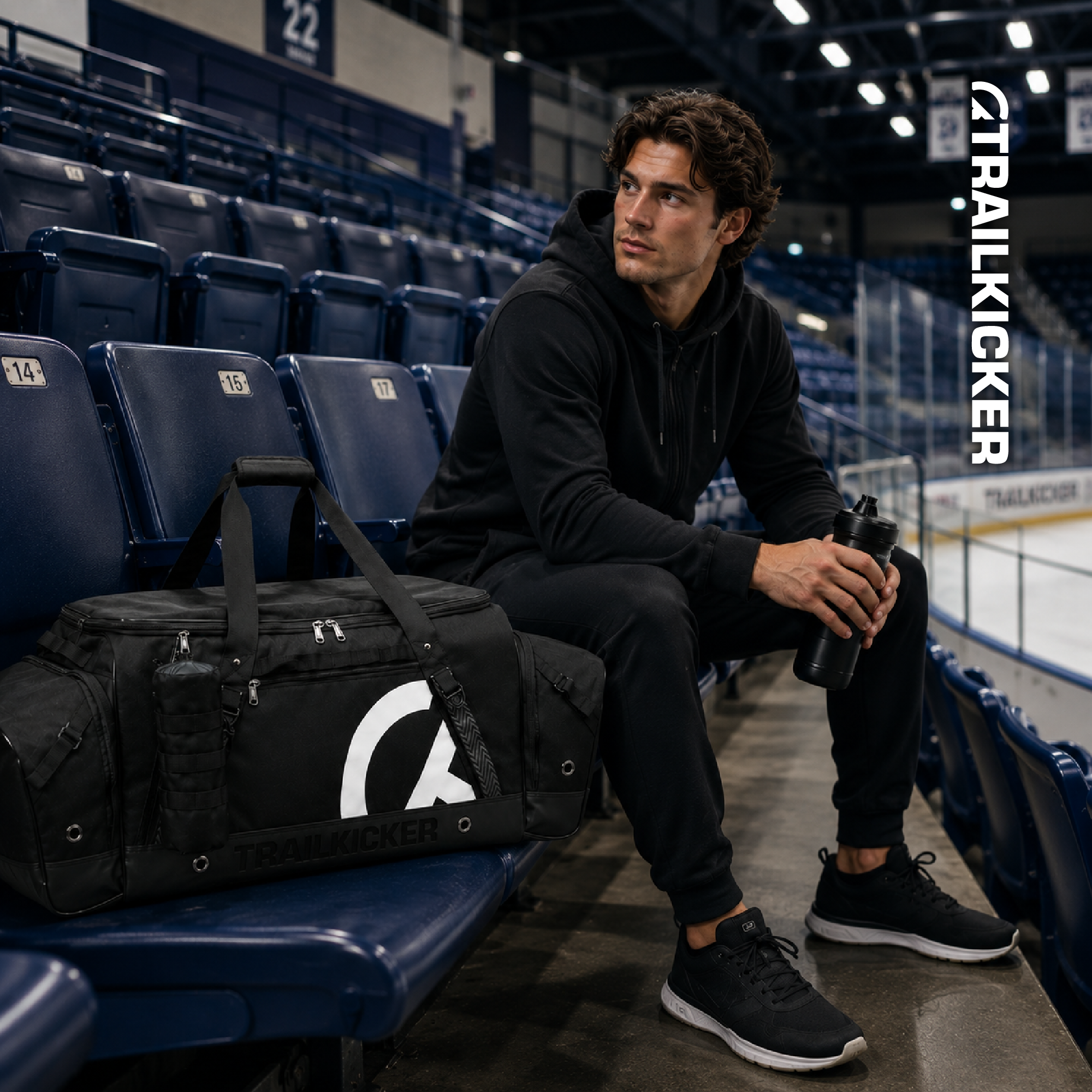 TRAILKICKER 40" Original Ice Hockey Equipment Bag, 175L, Black - Image 9